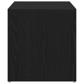 vidaXL Side Table Black Oak 59x36x38 cm Engineered Wood
