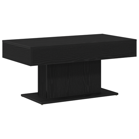 vidaXL Black Oak Coffee Table - 96x50x45 cm, Made from Engineered Wood