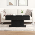 vidaXL Black Oak Coffee Table - 96x50x45 cm, Made from Engineered Wood