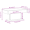 vidaXL Black Oak Coffee Table - 96x50x45 cm, Made from Engineered Wood