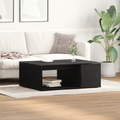 vidaXL Coffee Table Black Oak 90x67x33 cm Engineered Wood