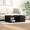 vidaXL Coffee Table Black Oak 90x67x33 cm Engineered Wood