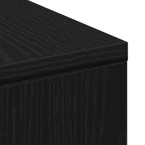 vidaXL Black Oak Coffee Table 90x90x28 cm Made from Engineered Wood