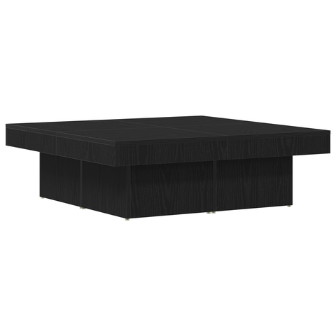 vidaXL Black Oak Coffee Table 90x90x28 cm Made from Engineered Wood