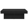 vidaXL Black Oak Coffee Table 90x90x28 cm Made from Engineered Wood