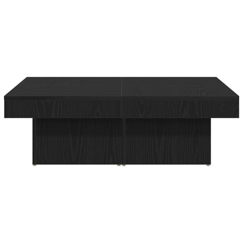 vidaXL Black Oak Coffee Table 90x90x28 cm Made from Engineered Wood