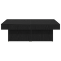 vidaXL Black Oak Coffee Table 90x90x28 cm Made from Engineered Wood
