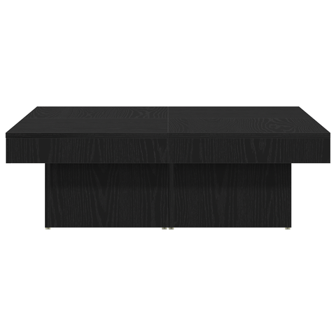 vidaXL Black Oak Coffee Table 90x90x28 cm Made from Engineered Wood