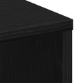 vidaXL Coffee Table Black Oak 100x50x40 cm Engineered Wood