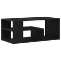 vidaXL Coffee Table Black Oak 100x50x40 cm Engineered Wood