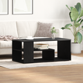 vidaXL Coffee Table Black Oak 100x50x40 cm Engineered Wood