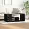 vidaXL Coffee Table Black Oak 100x50x40 cm Engineered Wood