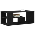 vidaXL Coffee Table Black Oak 100x50x40 cm Engineered Wood