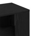 vidaXL Side Table Black Oak 36x30x56 cm Engineered Wood