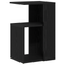 vidaXL Side Table Black Oak 36x30x56 cm Engineered Wood