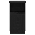 vidaXL Side Table Black Oak 36x30x56 cm Engineered Wood