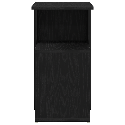 vidaXL Side Table Black Oak 36x30x56 cm Engineered Wood