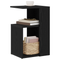 vidaXL Side Table Black Oak 36x30x56 cm Engineered Wood