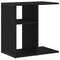 vidaXL Side Table - Black Oak, 50x30x50 cm, Engineered Wood