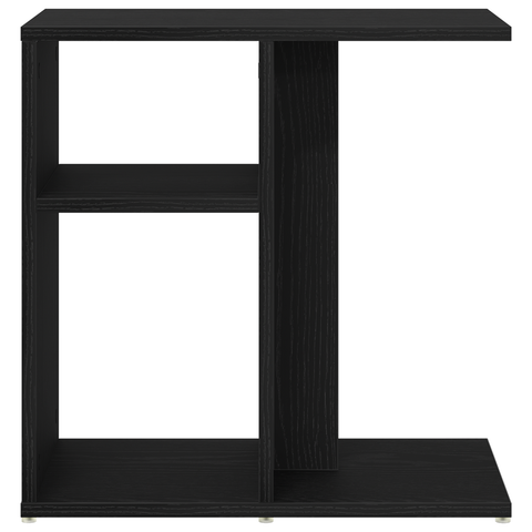 vidaXL Side Table - Black Oak, 50x30x50 cm, Engineered Wood