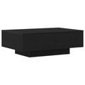vidaXL Black Oak Coffee Table - 90x60x31 cm, Made from Engineered Wood