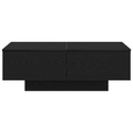 vidaXL Black Oak Coffee Table - 90x60x31 cm, Made from Engineered Wood