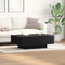 vidaXL Black Oak Coffee Table - 90x60x31 cm, Made from Engineered Wood