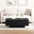 vidaXL Black Oak Coffee Table - 90x60x31 cm, Made from Engineered Wood