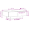 vidaXL Black Oak Coffee Table - 90x60x31 cm, Made from Engineered Wood