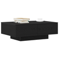 vidaXL Black Oak Coffee Table - 90x60x31 cm, Made from Engineered Wood