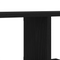 vidaXL Black Oak Wall-Mounted TV Shelf - 125x18x23 cm, Made from Engineered Wood