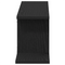 vidaXL Black Oak Wall-Mounted TV Shelf - 125x18x23 cm, Made from Engineered Wood