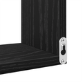 vidaXL Wall Corner Shelf with Shelf 2 pcs Black oak 40 x 40 x 49.5 cm