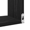 vidaXL Wall Corner Shelf with Shelf 2 pcs Black oak 40 x 40 x 49.5 cm