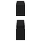 vidaXL Wall Shelf 2 pcs Black oak 100 x 15 x 20 cm Engineered Wood
