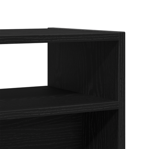 vidaXL Black Oak Console Table - 78x30x80 cm - Made from Engineered Wood