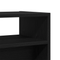 vidaXL Black Oak Console Table - 78x30x80 cm - Made from Engineered Wood