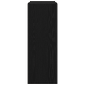 vidaXL Black Oak Console Table - 78x30x80 cm - Made from Engineered Wood