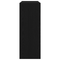 vidaXL Console Table - Black Oak, 105x30x80 cm, Made of Engineered Wood