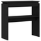 vidaXL Black Oak Console Table - 80x30x80 cm - Engineered Wood