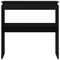 vidaXL Black Oak Console Table - 80x30x80 cm - Engineered Wood