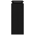 vidaXL Black Oak Console Table - 80x30x80 cm - Engineered Wood
