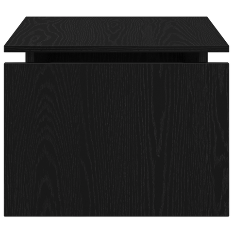 vidaXL Black Oak Coffee Table 68x38x50 cm Made from Engineered Wood