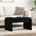 vidaXL Black Oak Coffee Table 68x38x50 cm Made from Engineered Wood