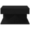 vidaXL Black Oak Coffee Table - 57x57x30 cm - Engineered Wood