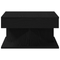 vidaXL Black Oak Coffee Table - 57x57x30 cm - Engineered Wood