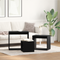 vidaXL Nesting Tables Set of 3 - Black Oak Engineered Wood