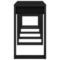 vidaXL 3-Piece Nesting Tables in Black Oak Fast Engineering Wood