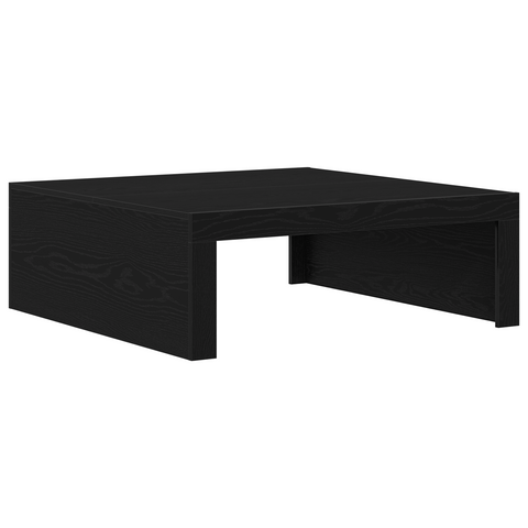 vidaXL Black Oak Coffee Table - 100x100x35 cm Made from Engineered Wood