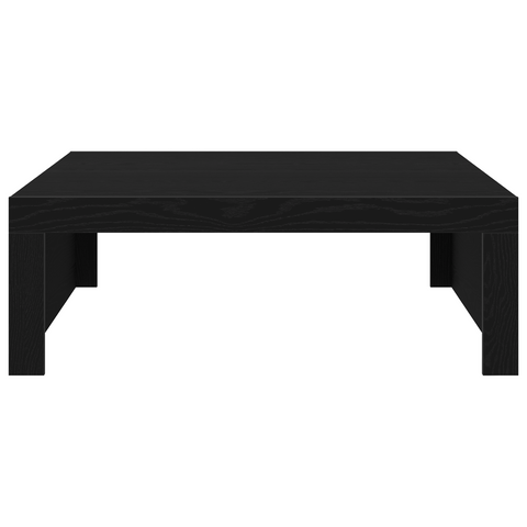 vidaXL Black Oak Coffee Table - 100x100x35 cm Made from Engineered Wood